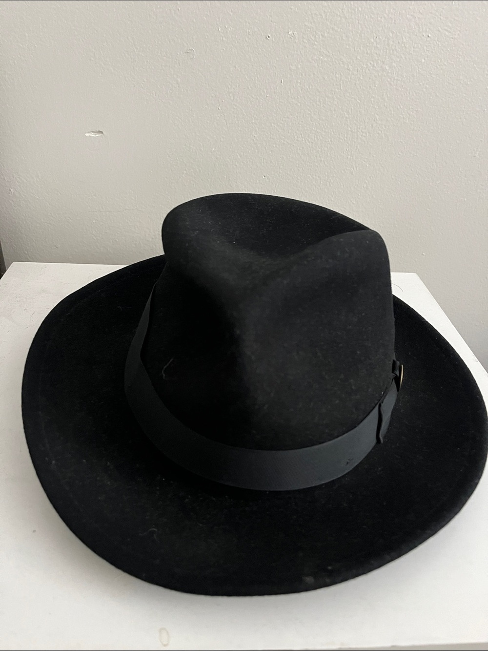 Goorin Bros Black Wool Hat with Branded Interior (The doctor)